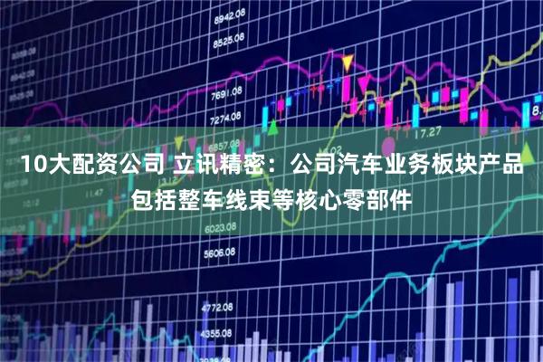 10大配资公司 立讯精密：公司汽车业务板块产品包括整车线束等核心零部件